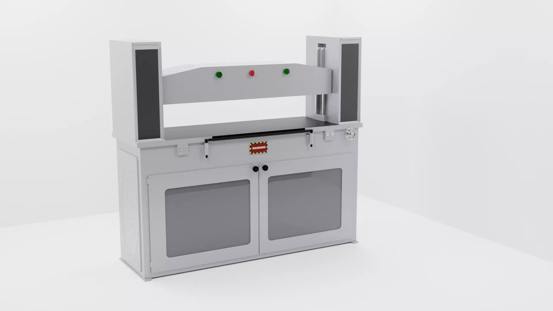 Hidrolic Cutter Machine Low-poly 3D model