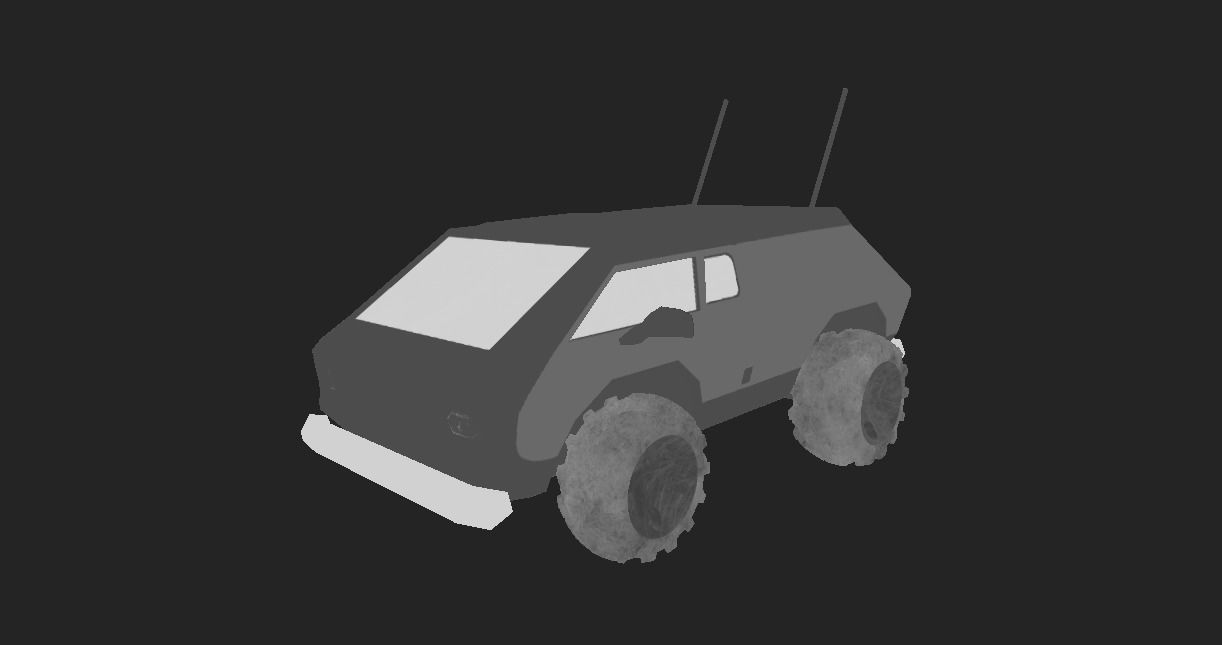 BRU VAN REPLICA Low-poly 3D model_5