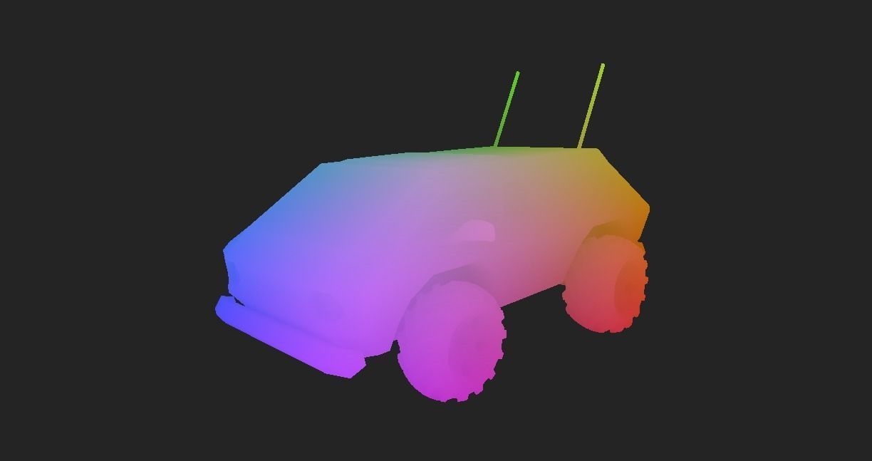 BRU VAN REPLICA Low-poly 3D model_10