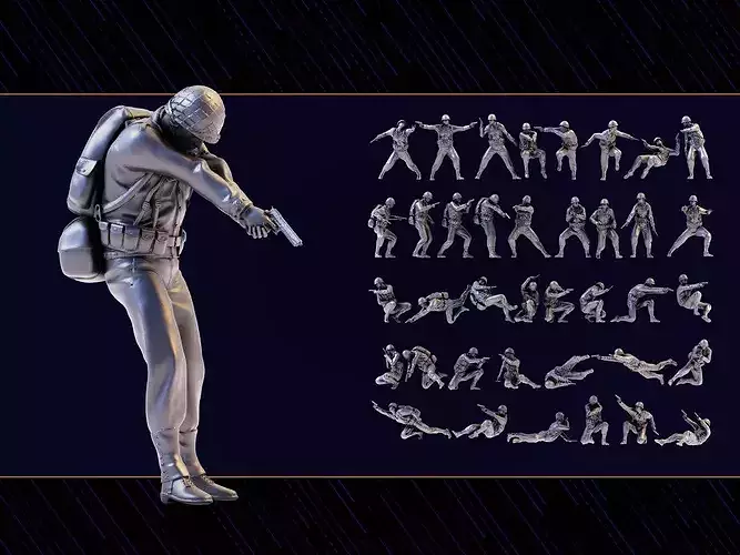 WWII Soldier Set 01