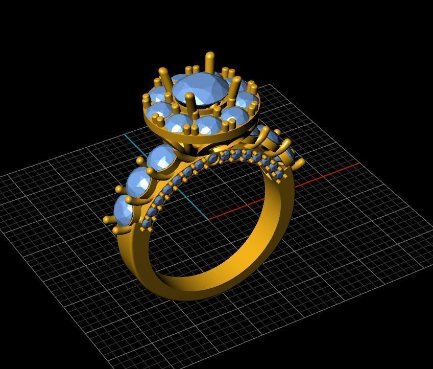 ring girl Free 3D print model_3