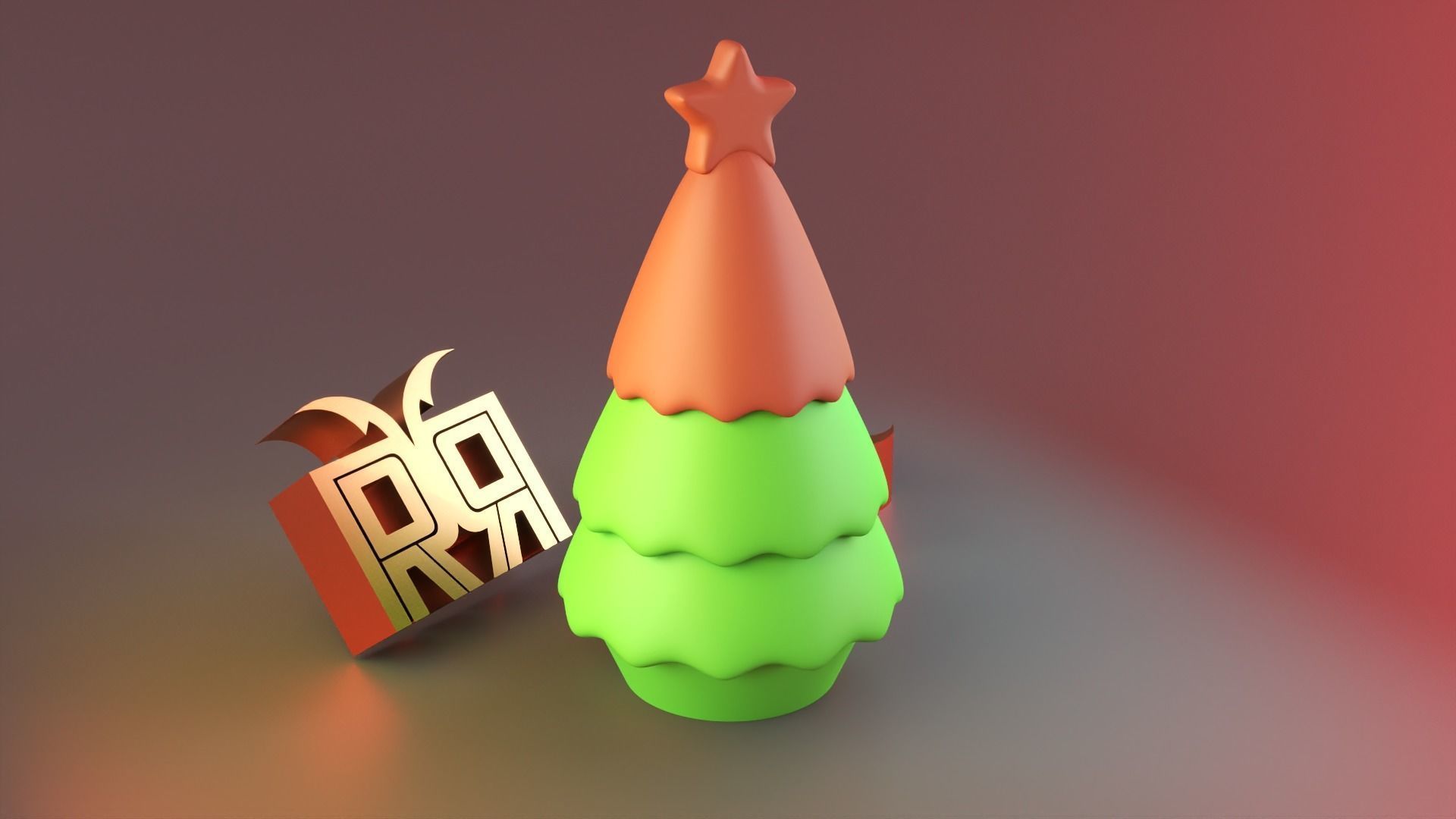 Starlit Christmas Tree V1 3D print model_2