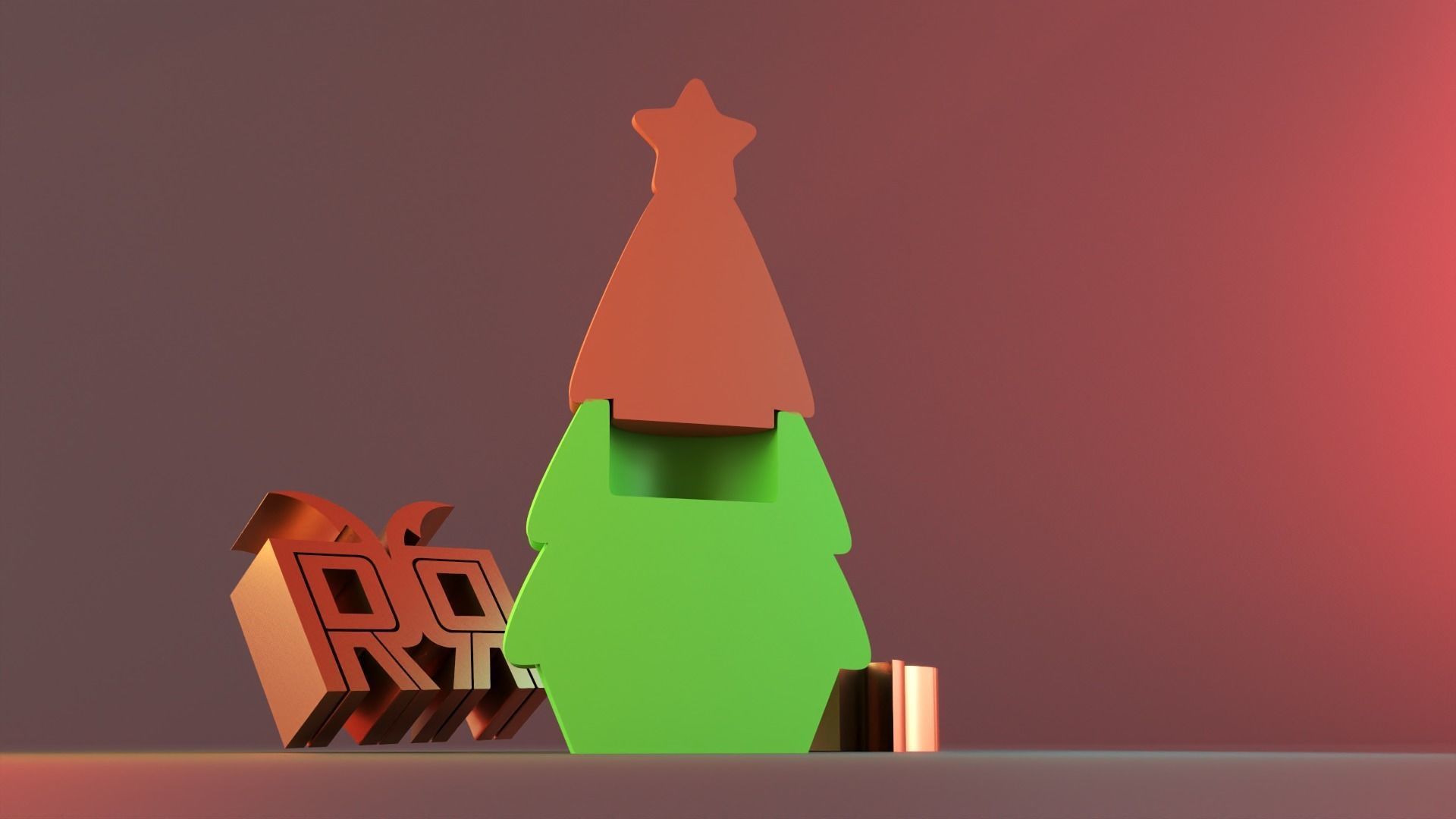 Starlit Christmas Tree V1 3D print model_6