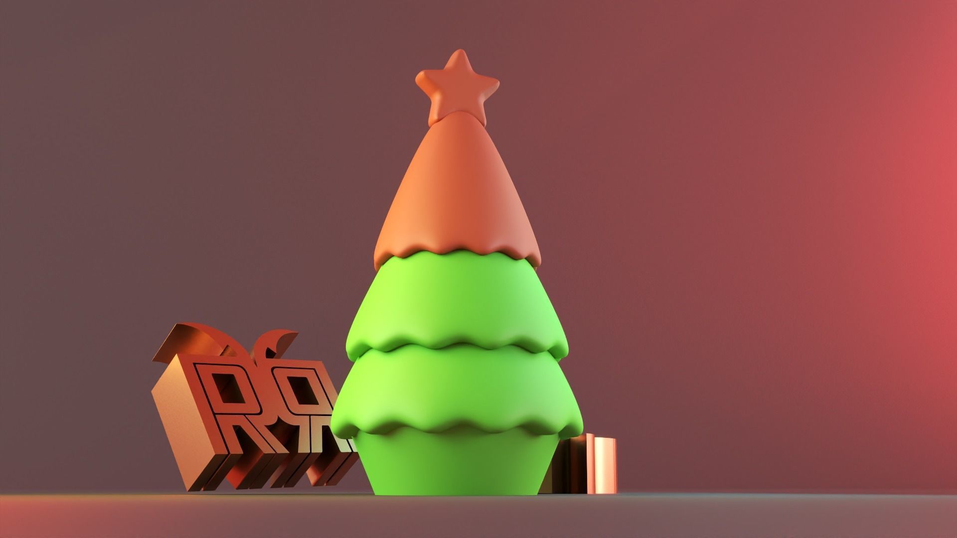 Starlit Christmas Tree V1 3D print model_5