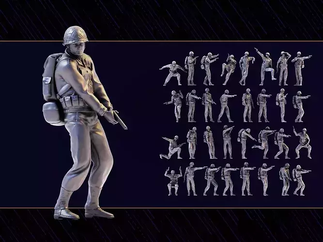 WWII Soldier Set 02