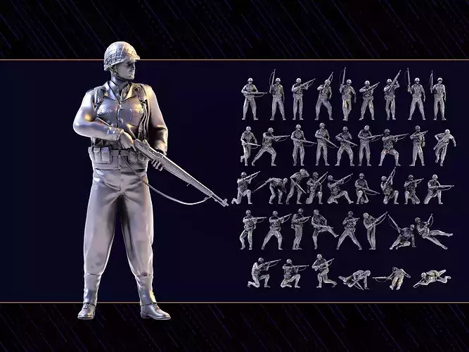 WWII Soldier Set 03