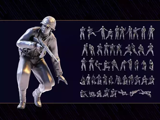 WWII Soldier Set 04