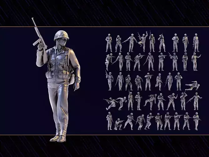 WWII Soldier Set 05