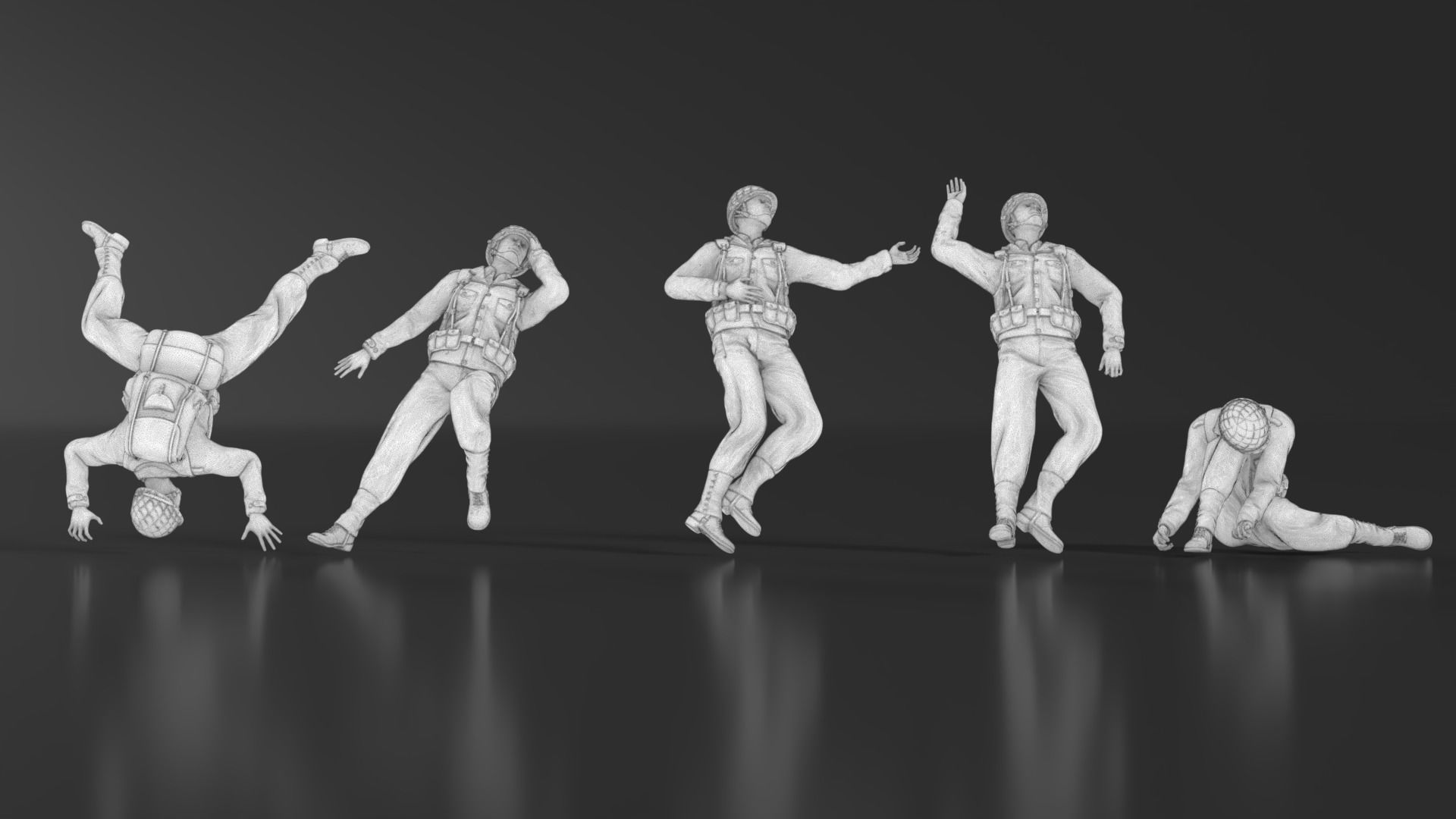 WWII Soldier Set 06 3D print model_12