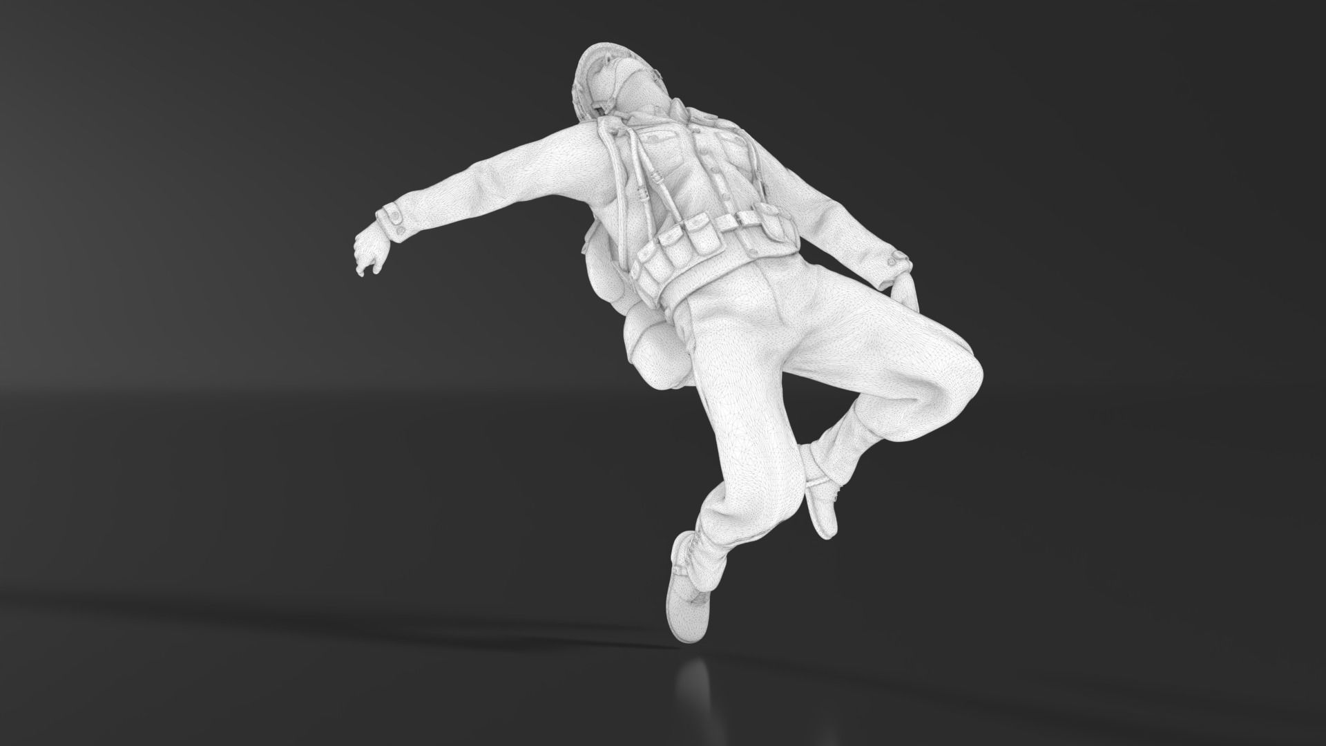 WWII Soldier Set 06 3D print model_20