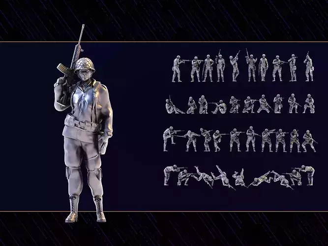WWII Soldier Set 09