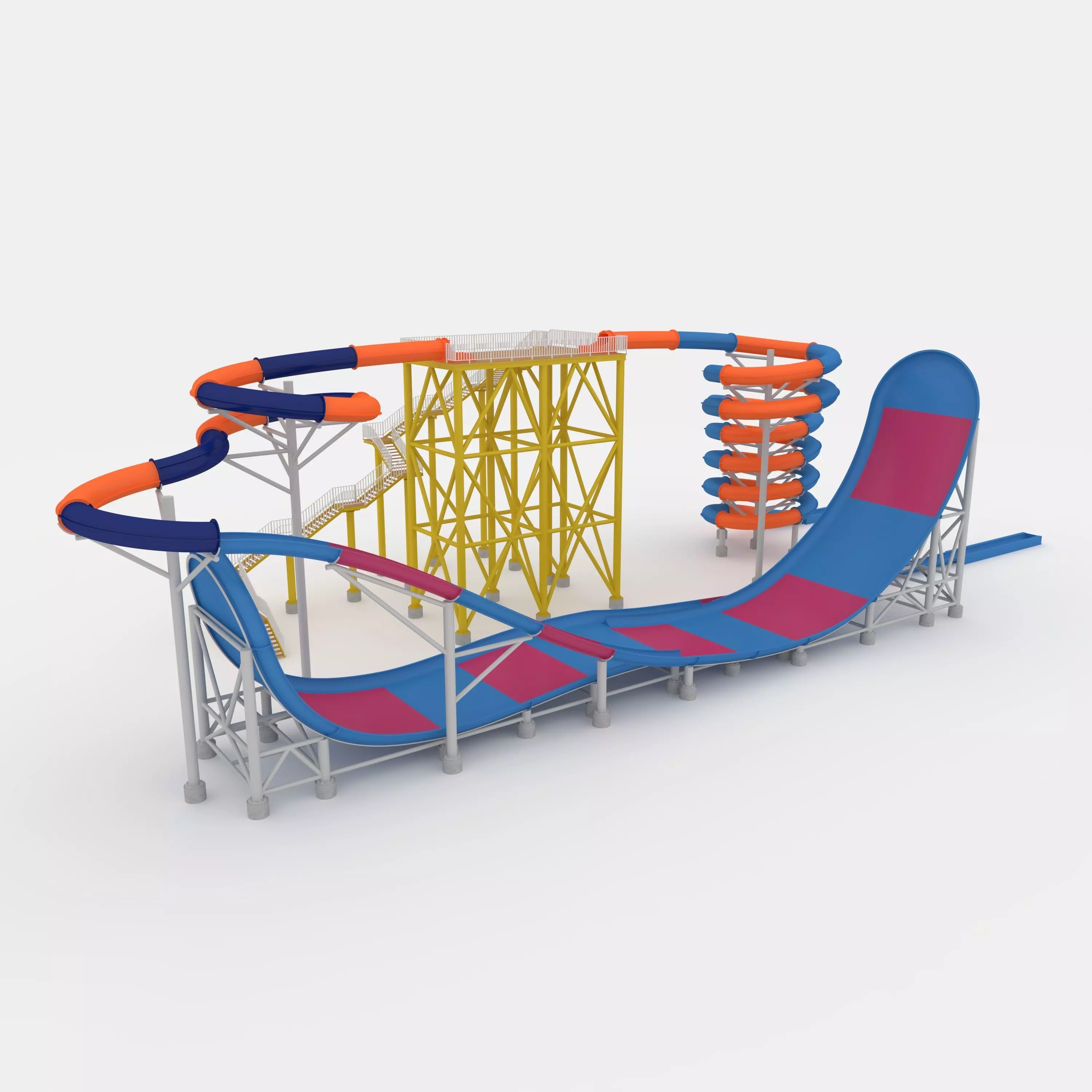 Waterpark Slide 8 3D model