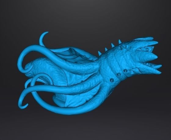 COSMIC HORROR DHOLE SQUID MONSTER MINIATURE MODEL FIGURE FANTASY 3D print model_7