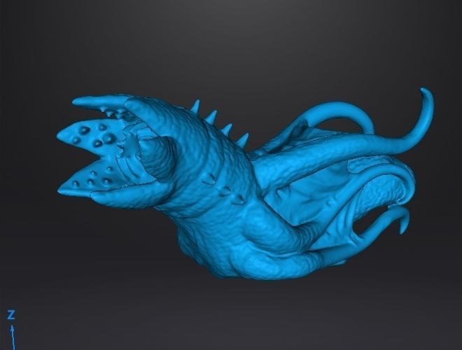 COSMIC HORROR DHOLE SQUID MONSTER MINIATURE MODEL FIGURE FANTASY 3D print model_4