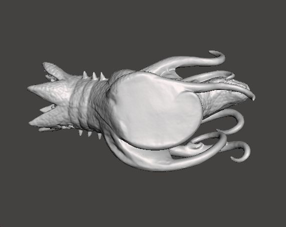 COSMIC HORROR DHOLE SQUID MONSTER MINIATURE MODEL FIGURE FANTASY 3D print model_6