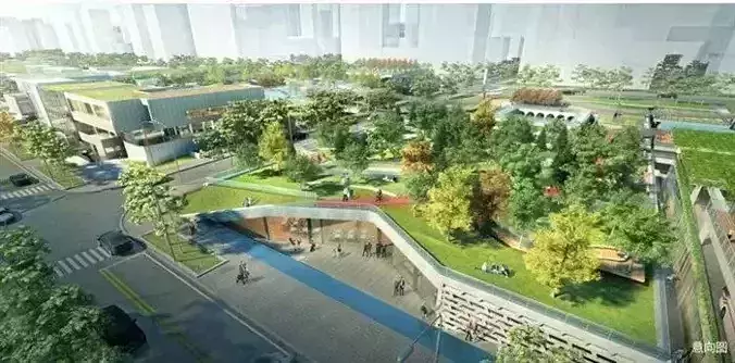 SU model of  Vanke Cloud City office and commercial building