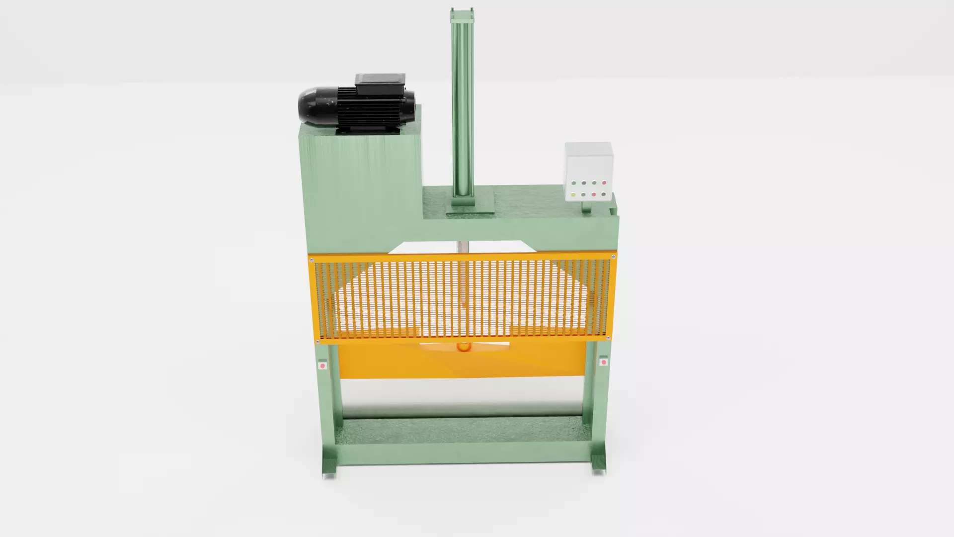 industrial Rubber Cutter Machine 3D model_0
