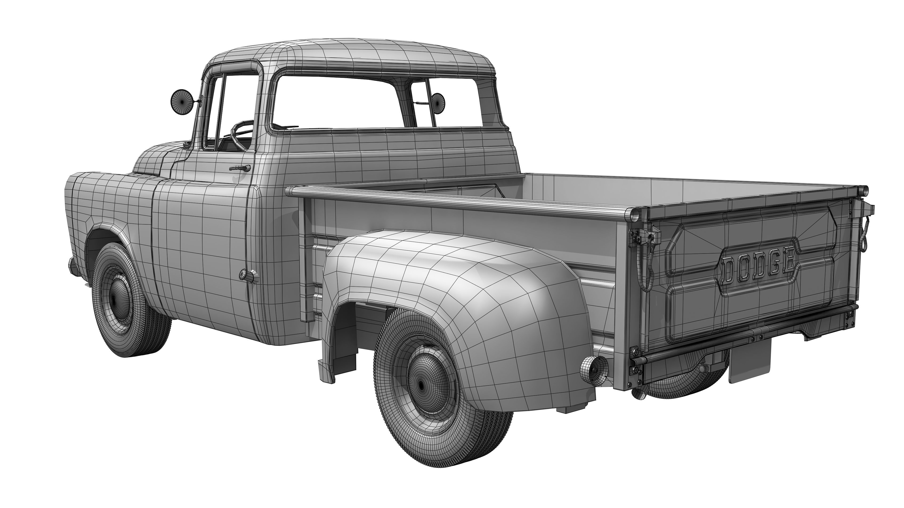 Dodge D100 1957 3D model_18