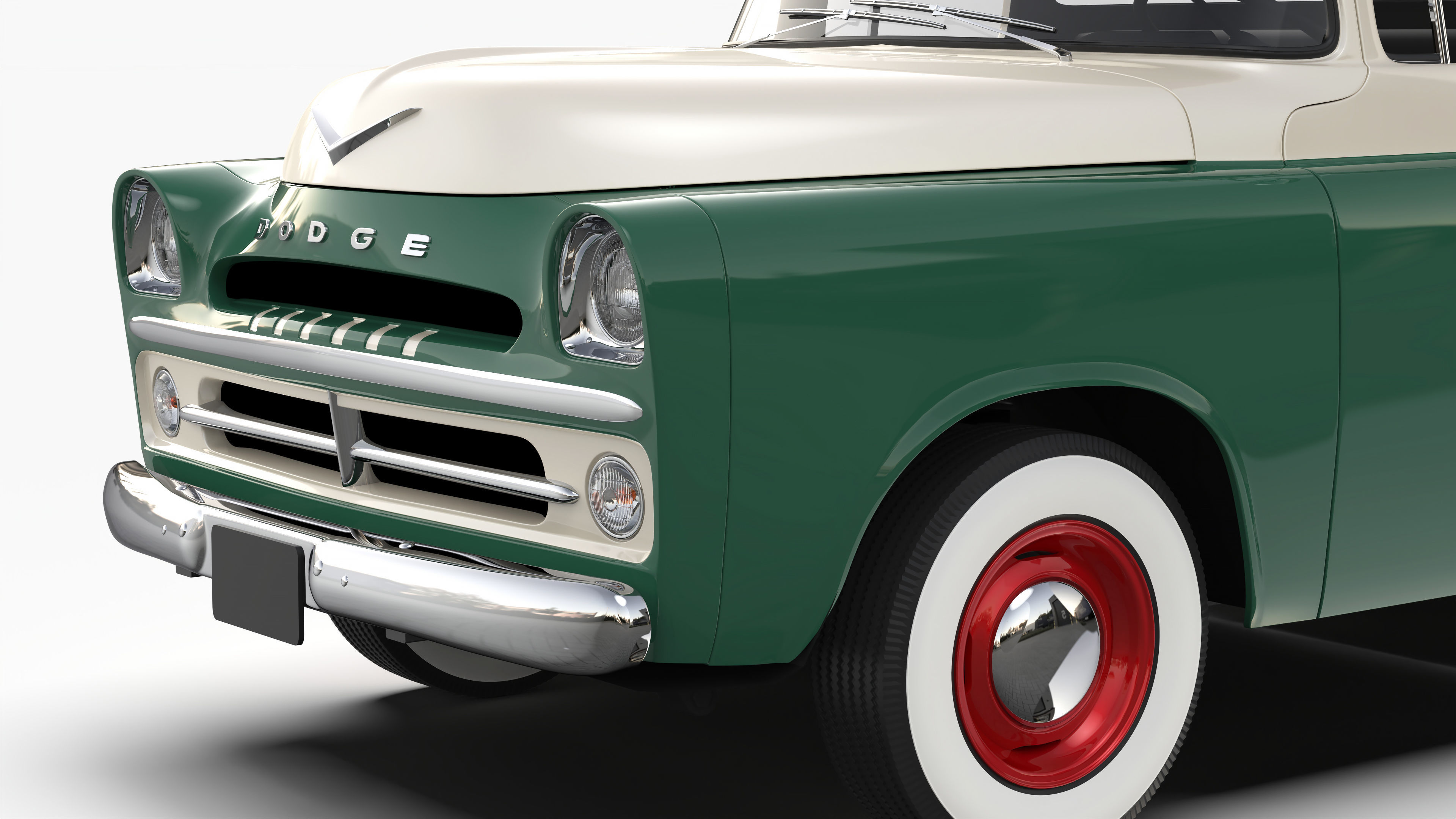 Dodge D100 1957 3D model_7