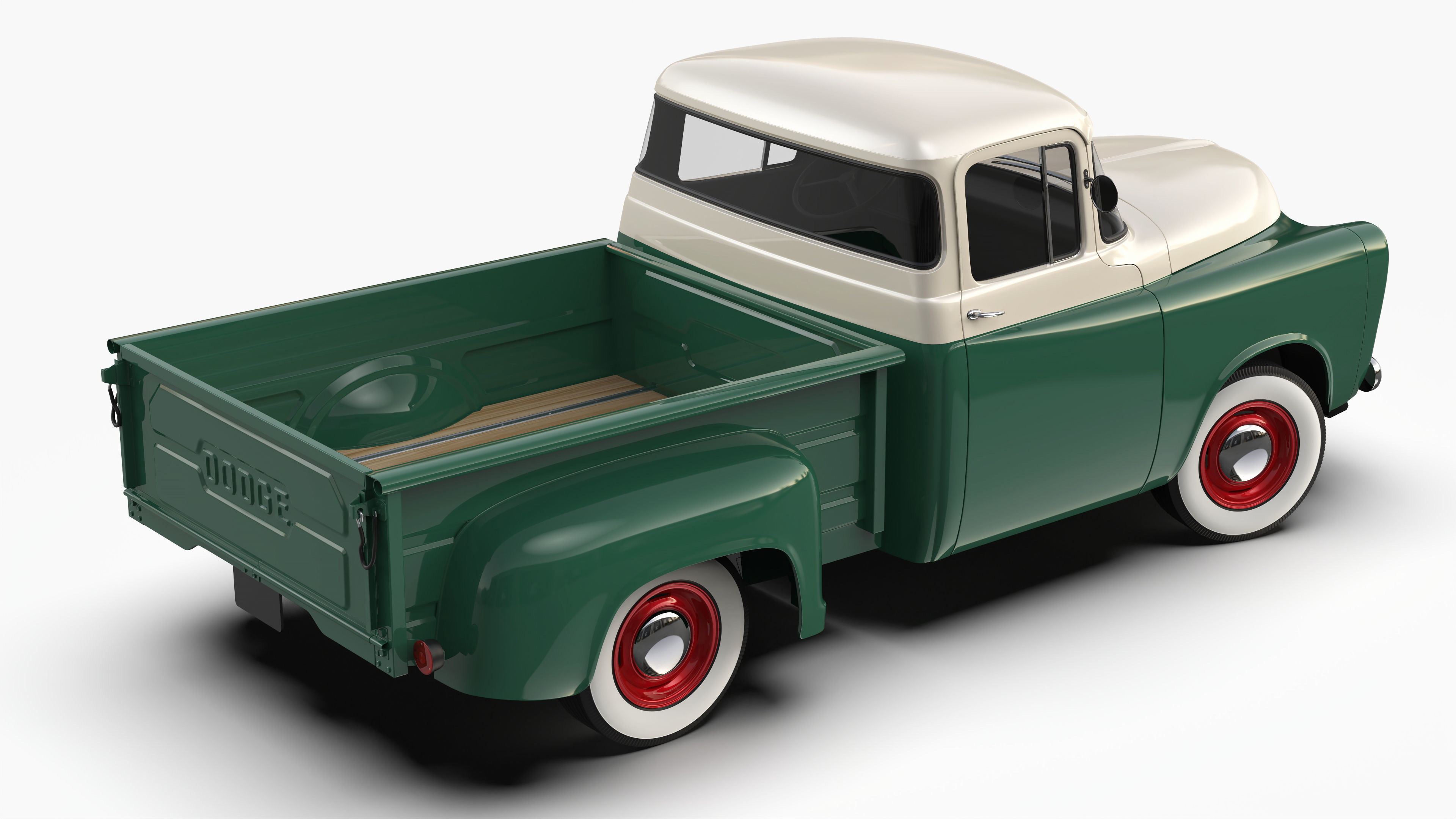 Dodge D100 1957 3D model_3