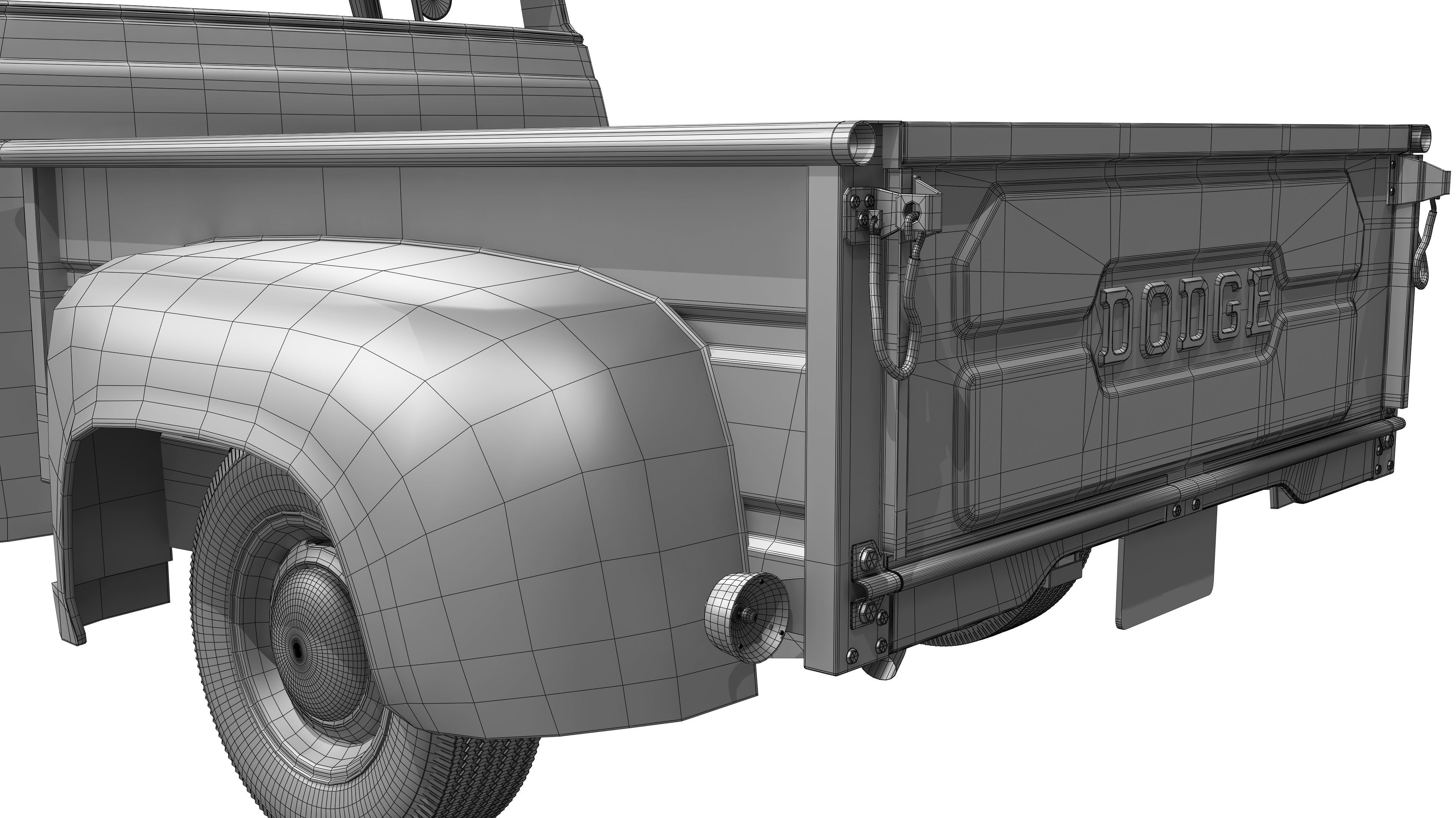 Dodge D100 1957 3D model_21