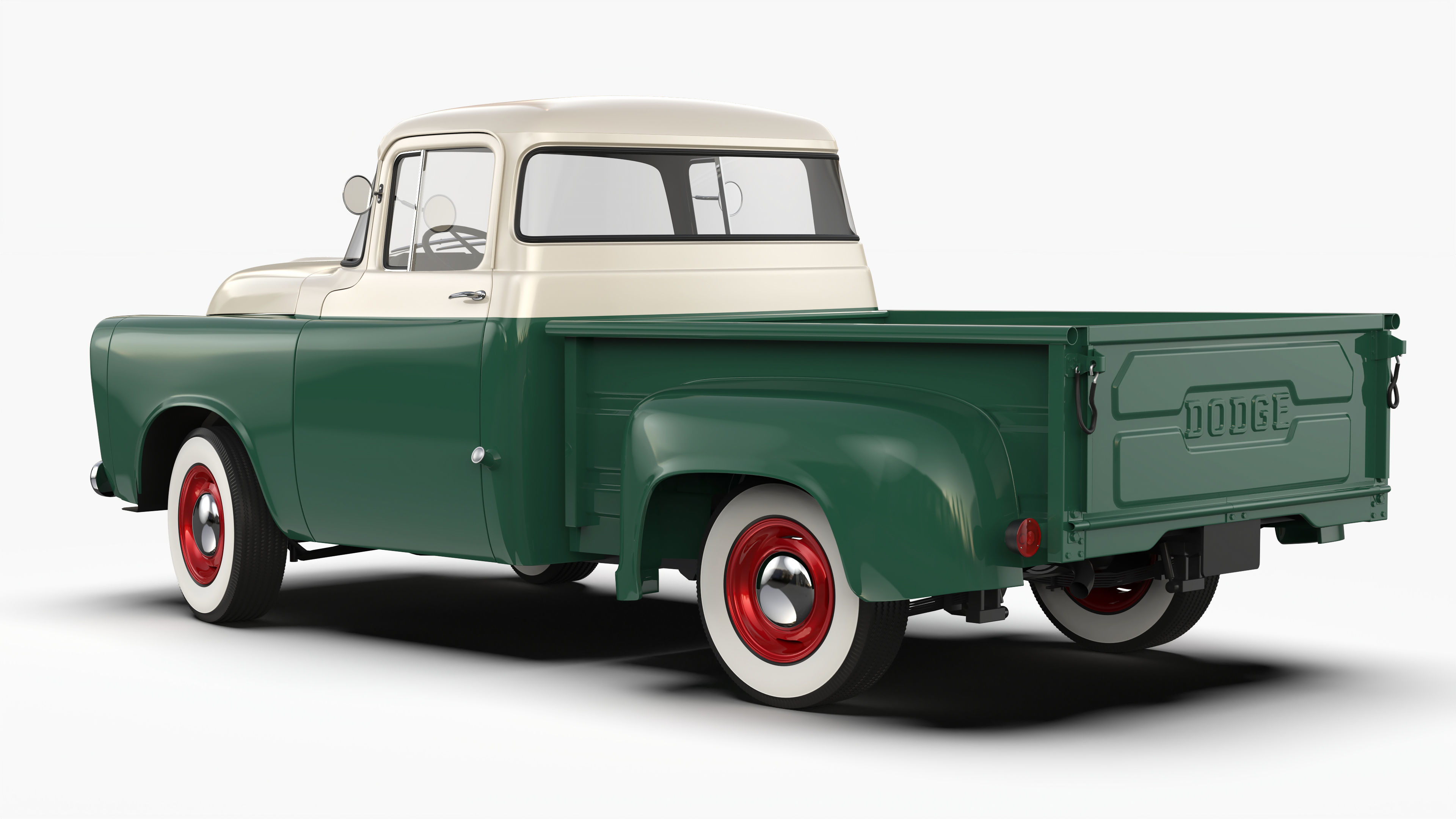 Dodge D100 1957 3D model_2