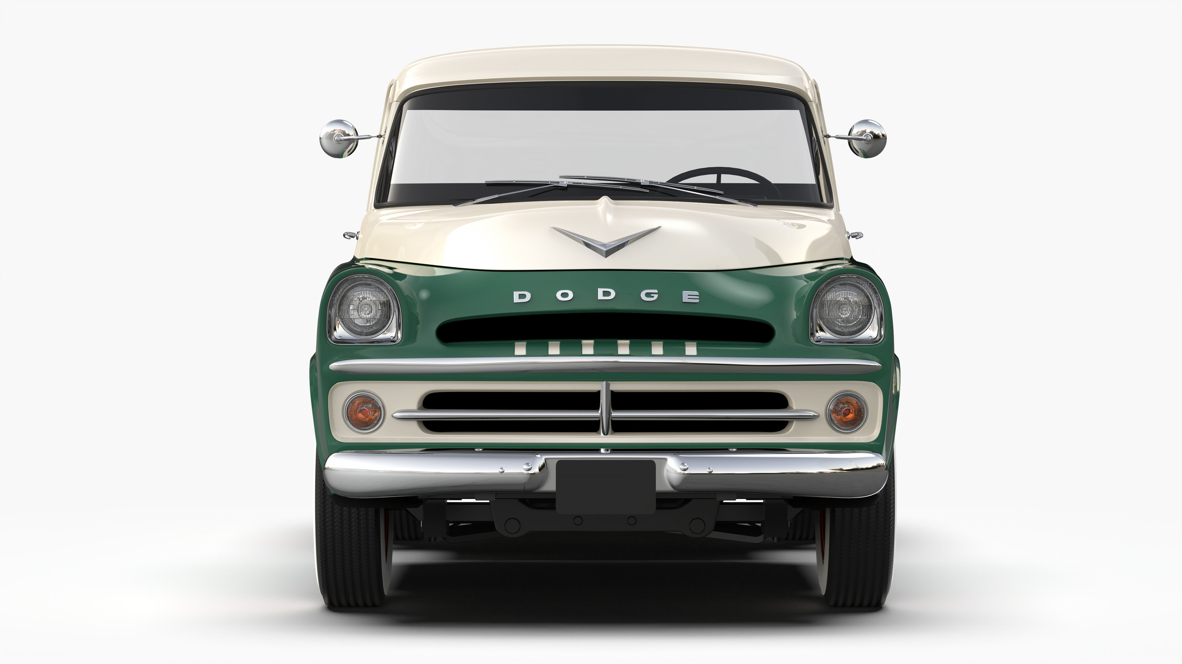 Dodge D100 1957 3D model_5