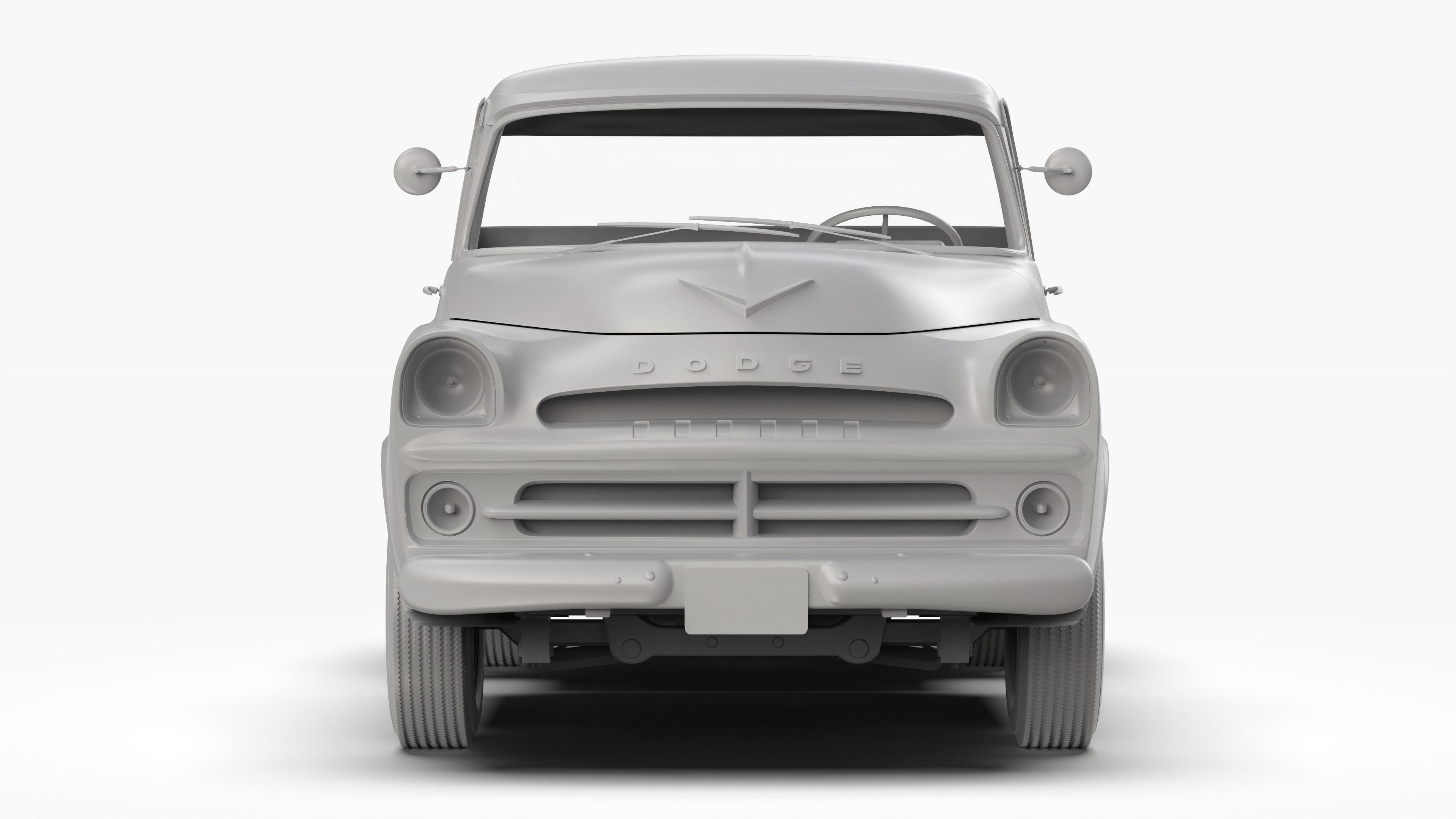 Dodge D100 1957 3D model_13