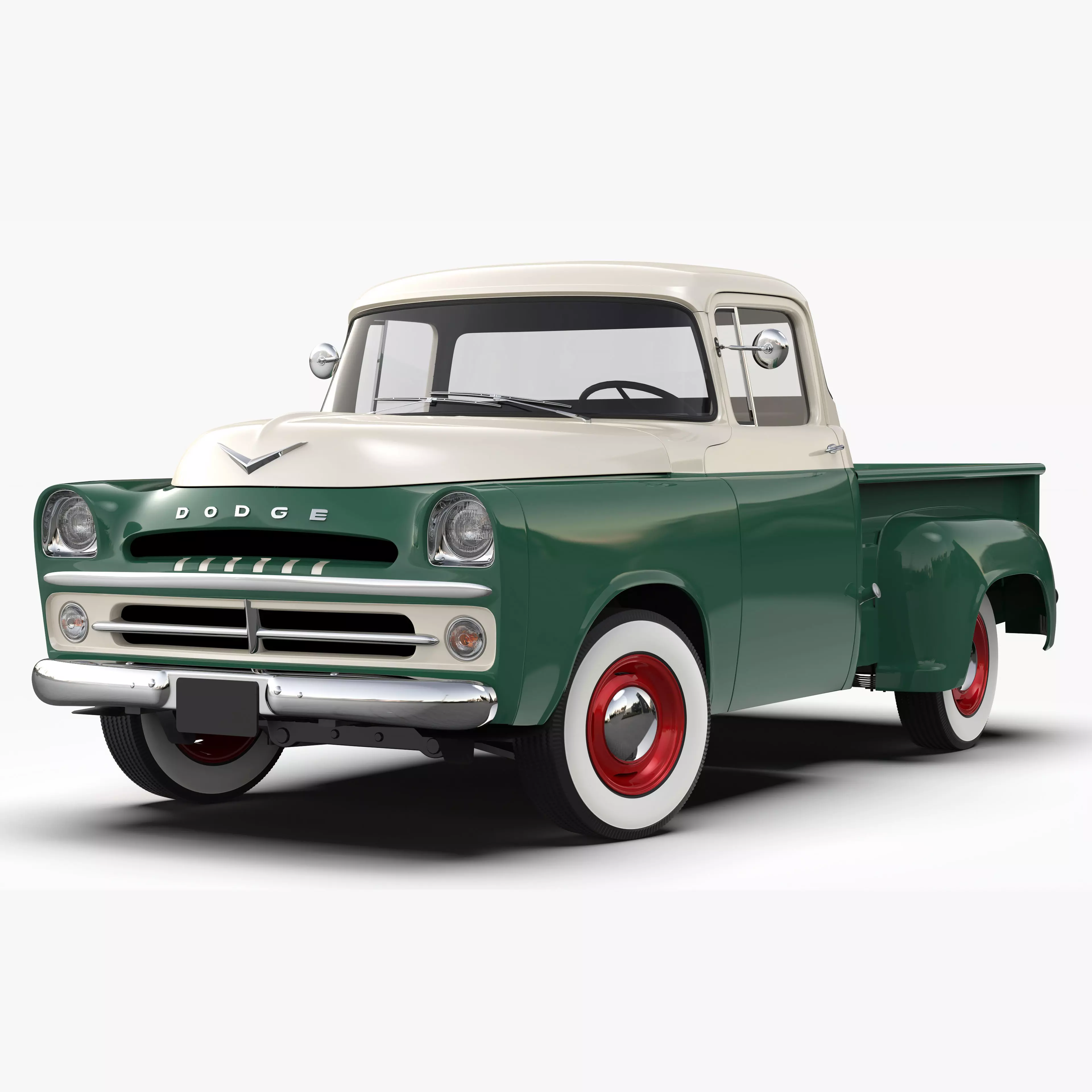 Dodge D100 1957 3D model_0
