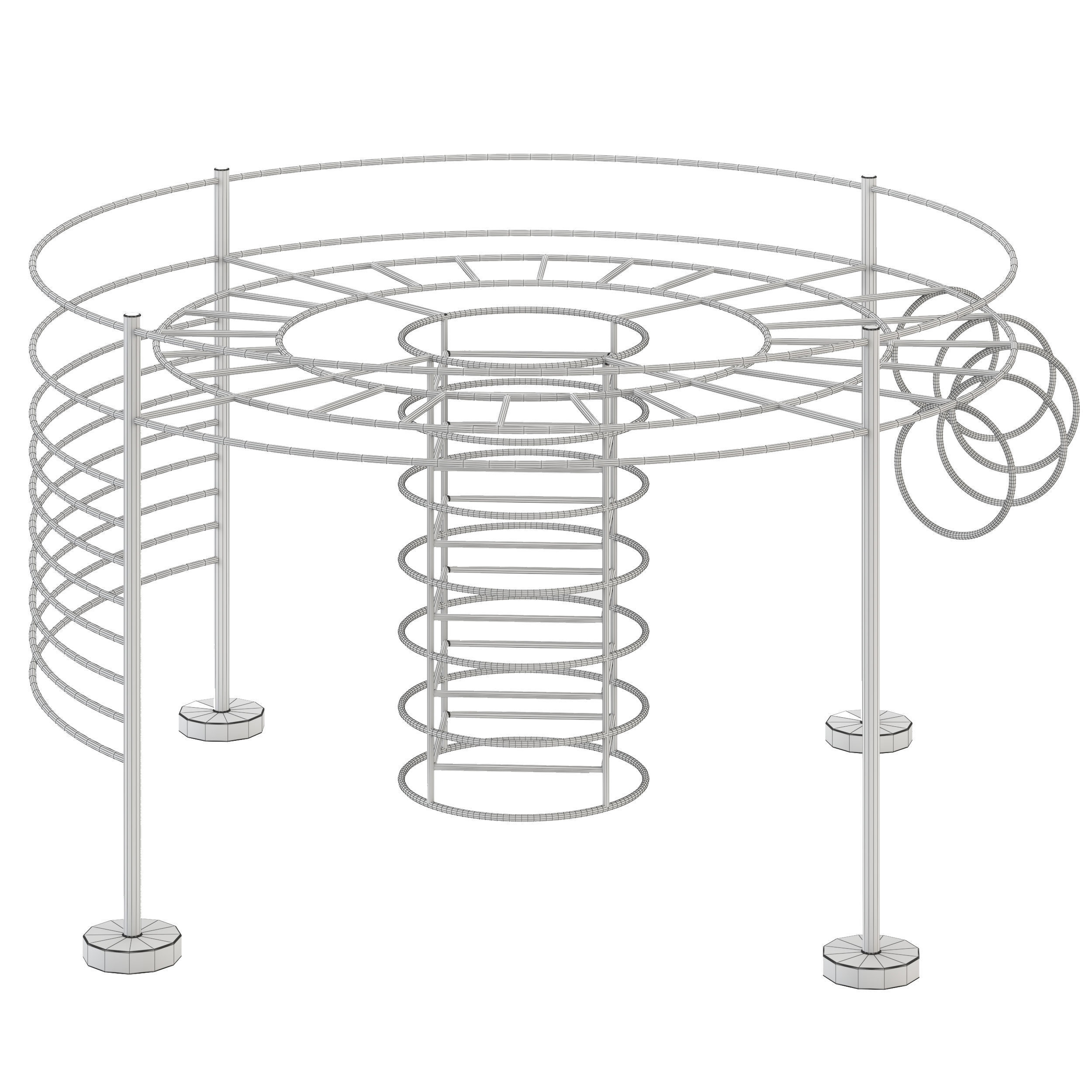 playground 01  Low-poly 3D model_3