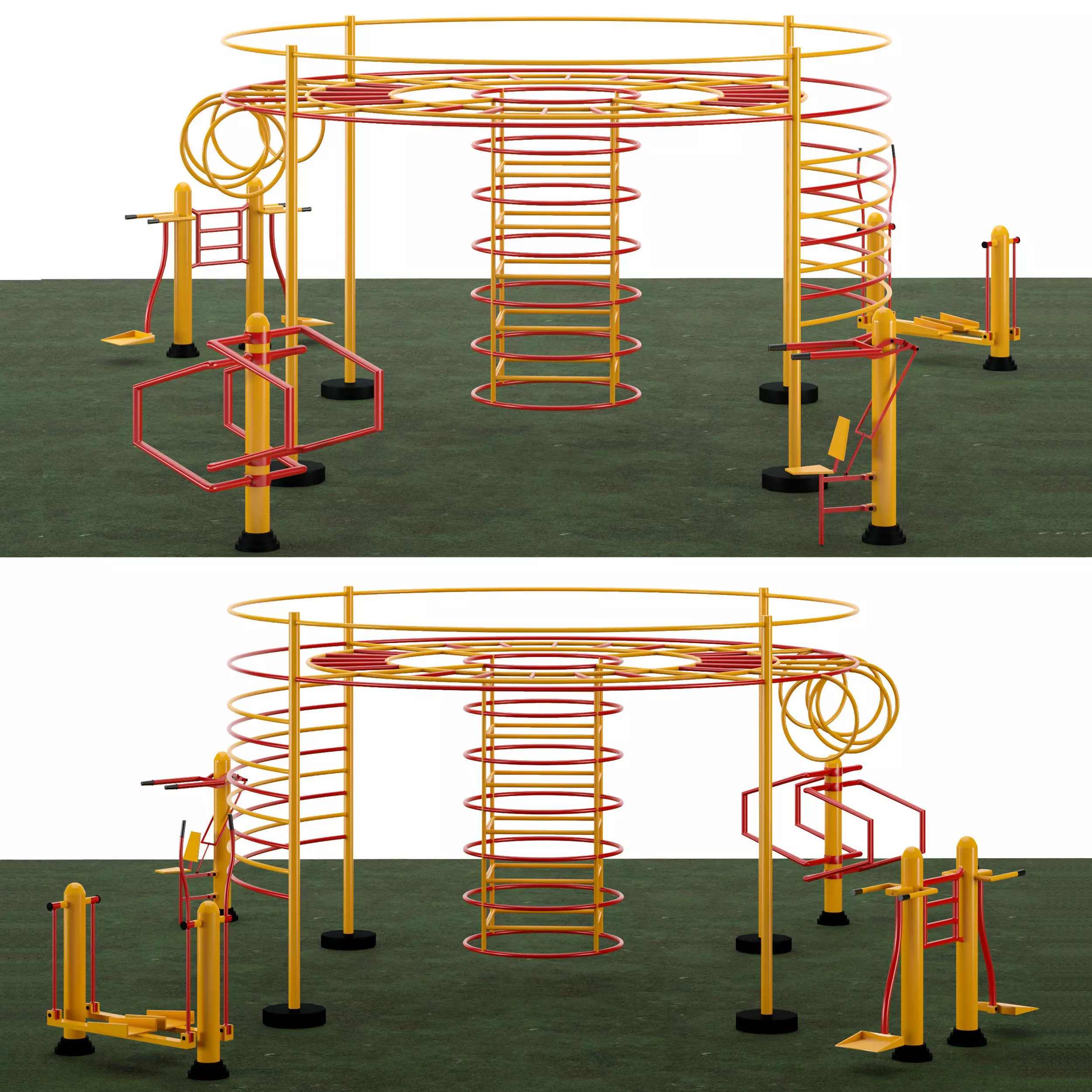 playground 01  Low-poly 3D model_0