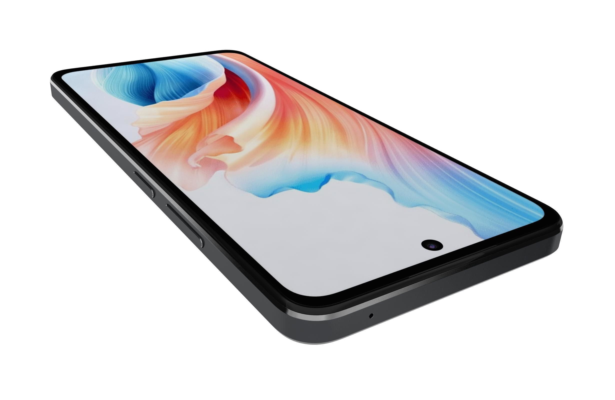 Oppo A79 Black And Green 3D model_13