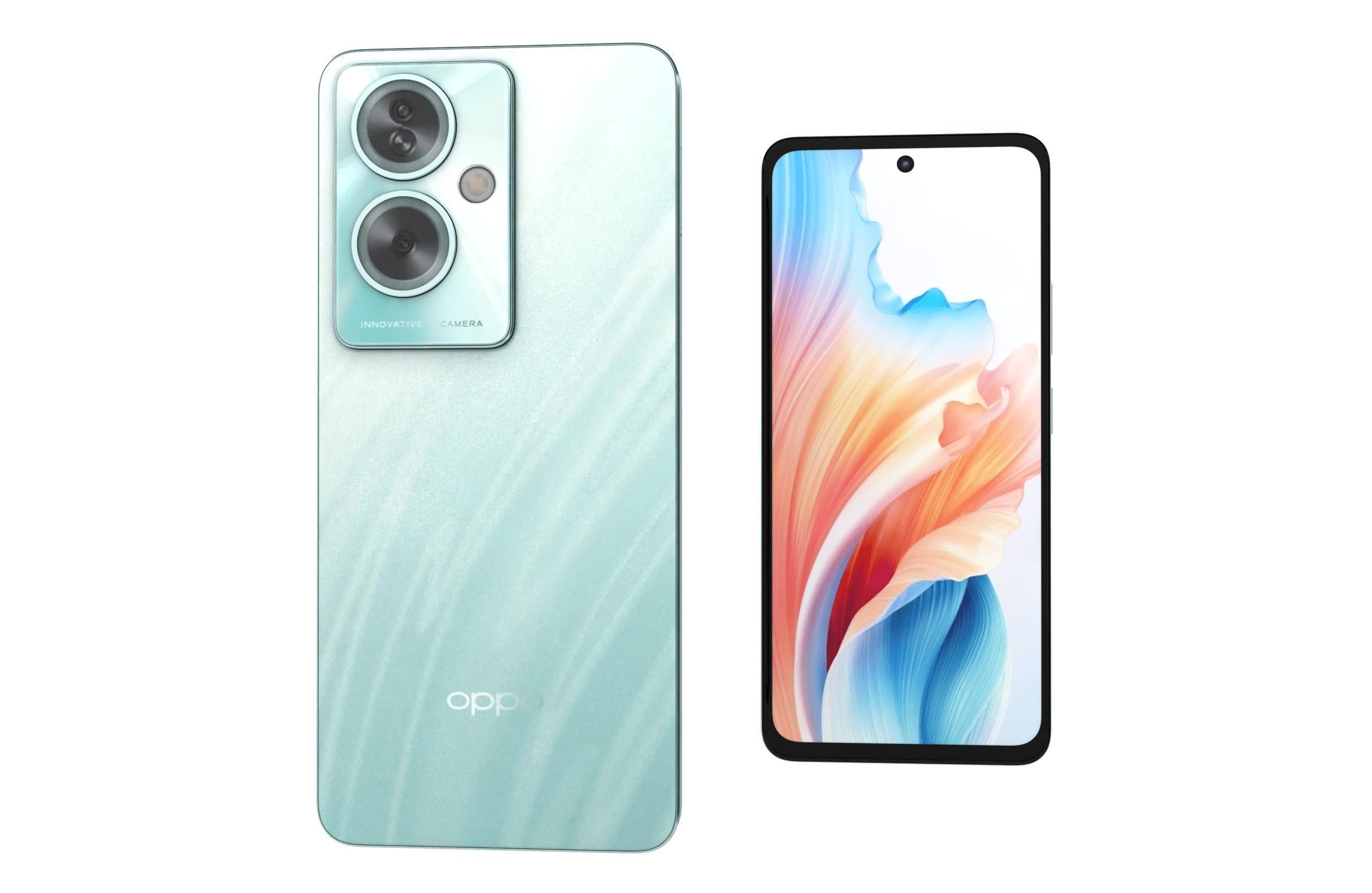 Oppo A79 Black And Green 3D model_24