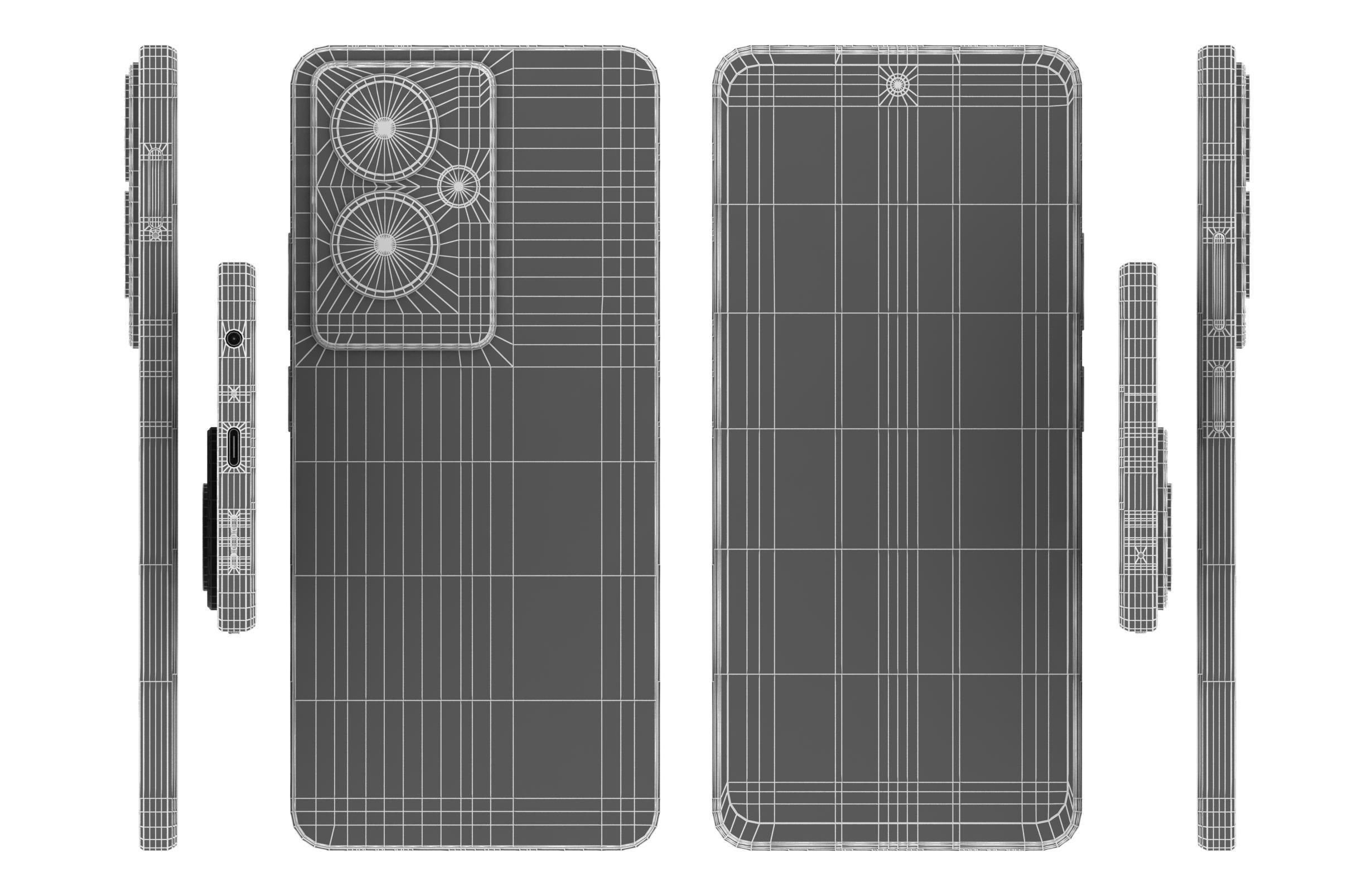 Oppo A79 Black And Green 3D model_33