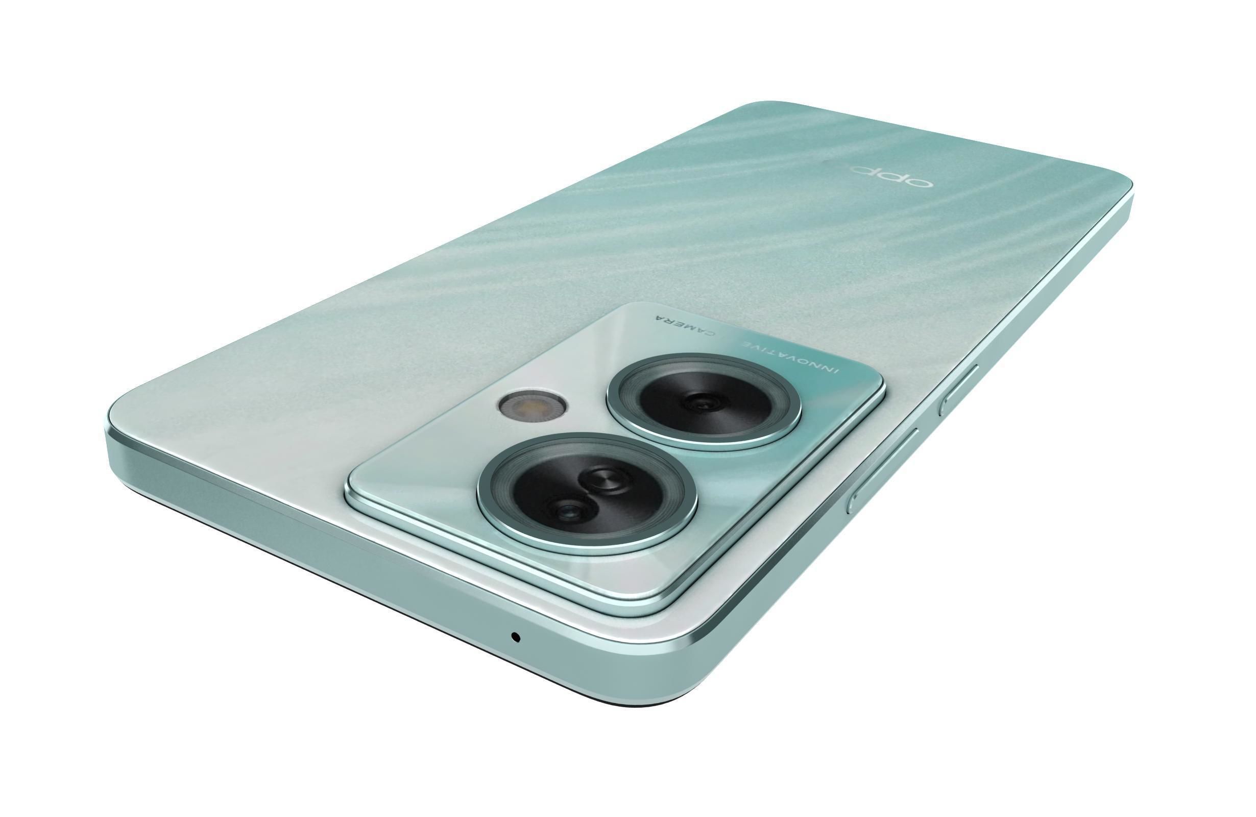 Oppo A79 Black And Green 3D model_10