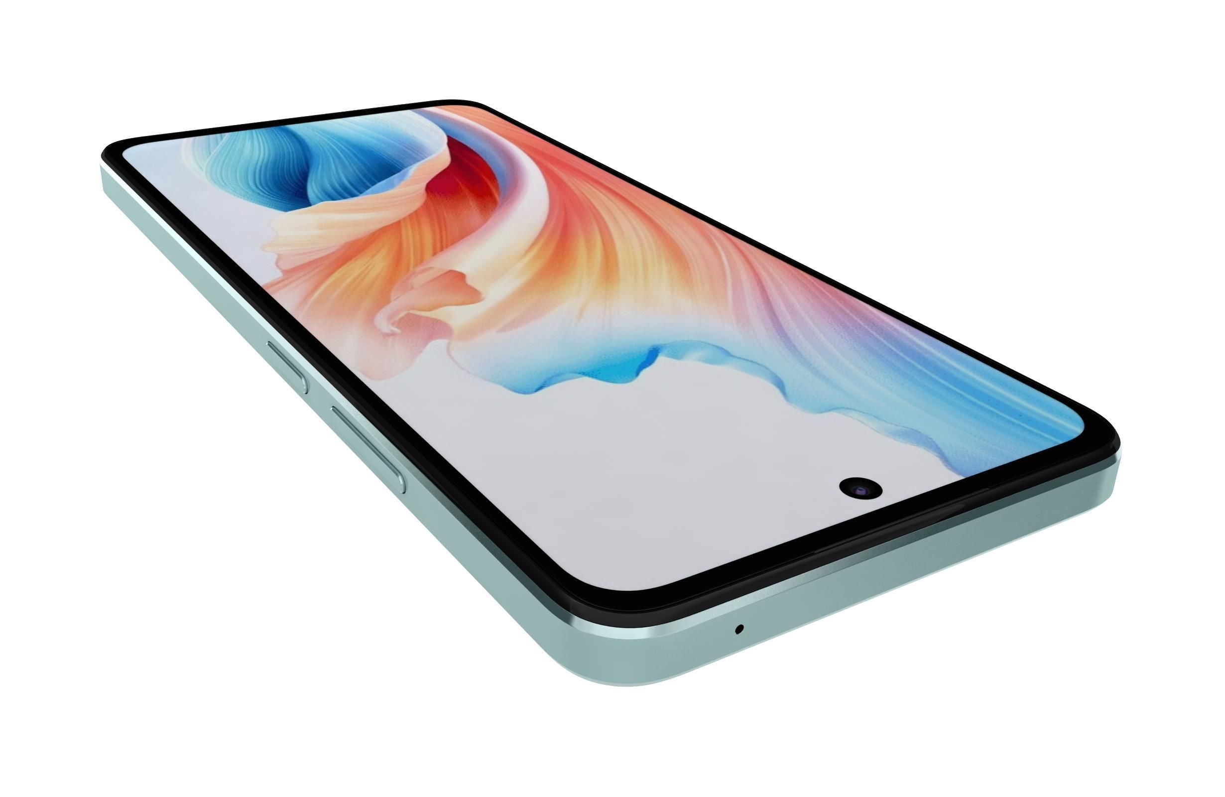 Oppo A79 Black And Green 3D model_14