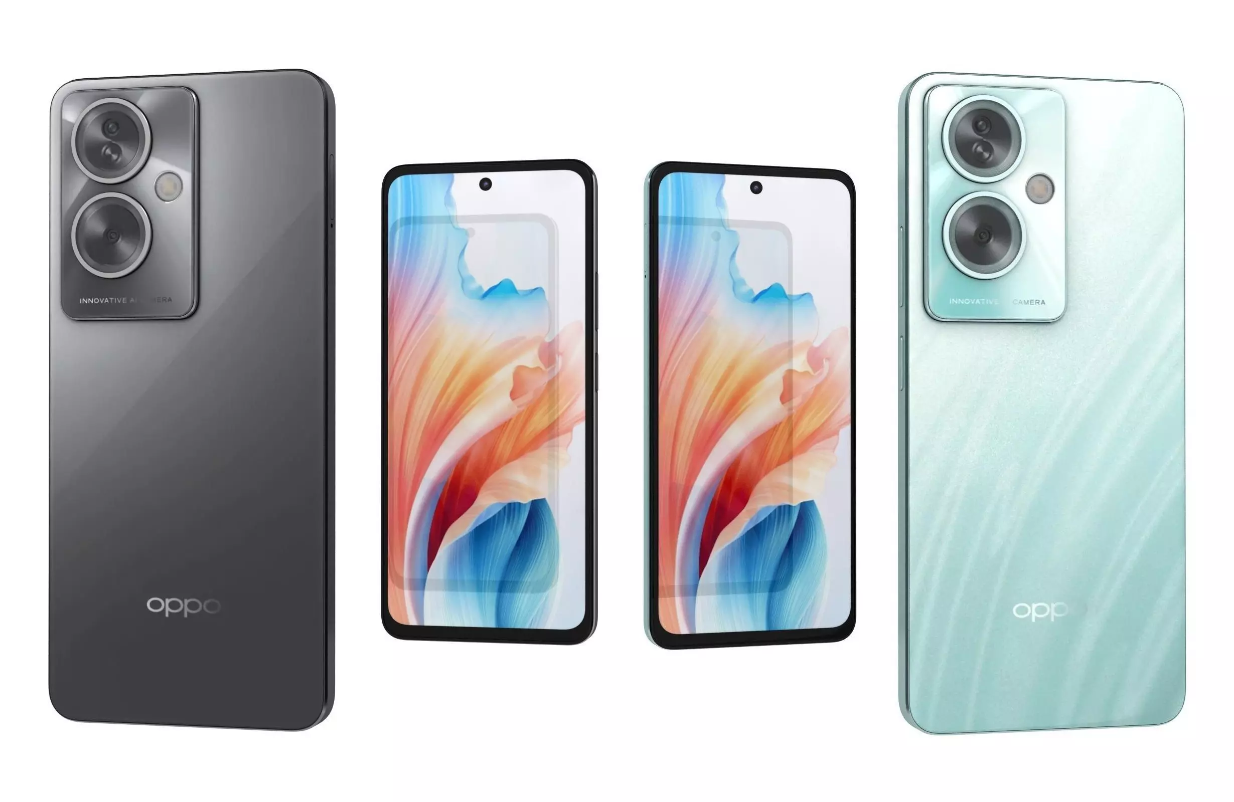 Oppo A79 Black And Green 3D model_0