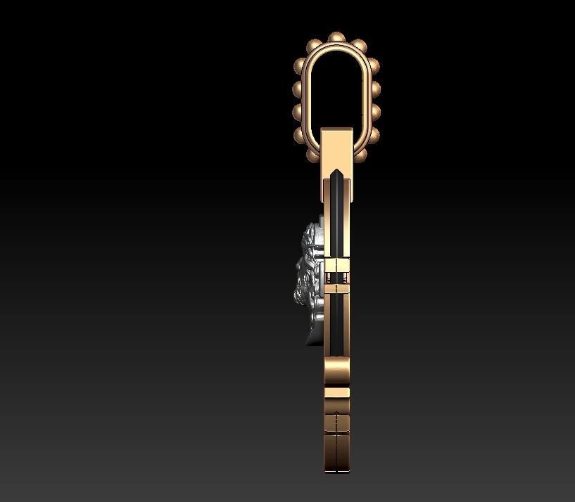 Jesus Pendant 3D print model_5