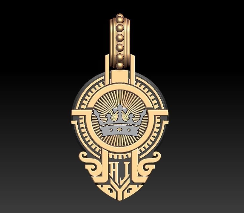 Jesus Pendant 3D print model_7