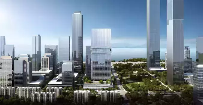 SU model of Super Headquarters office apartment building