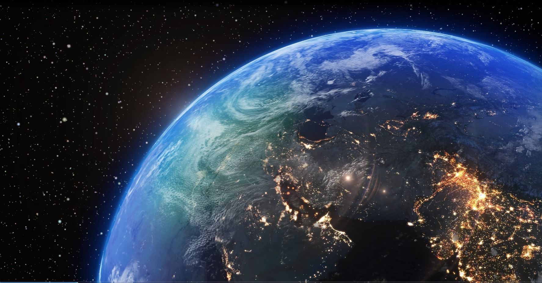 earth universe sun rise space Time-lapse photography halo planet 3D model_1