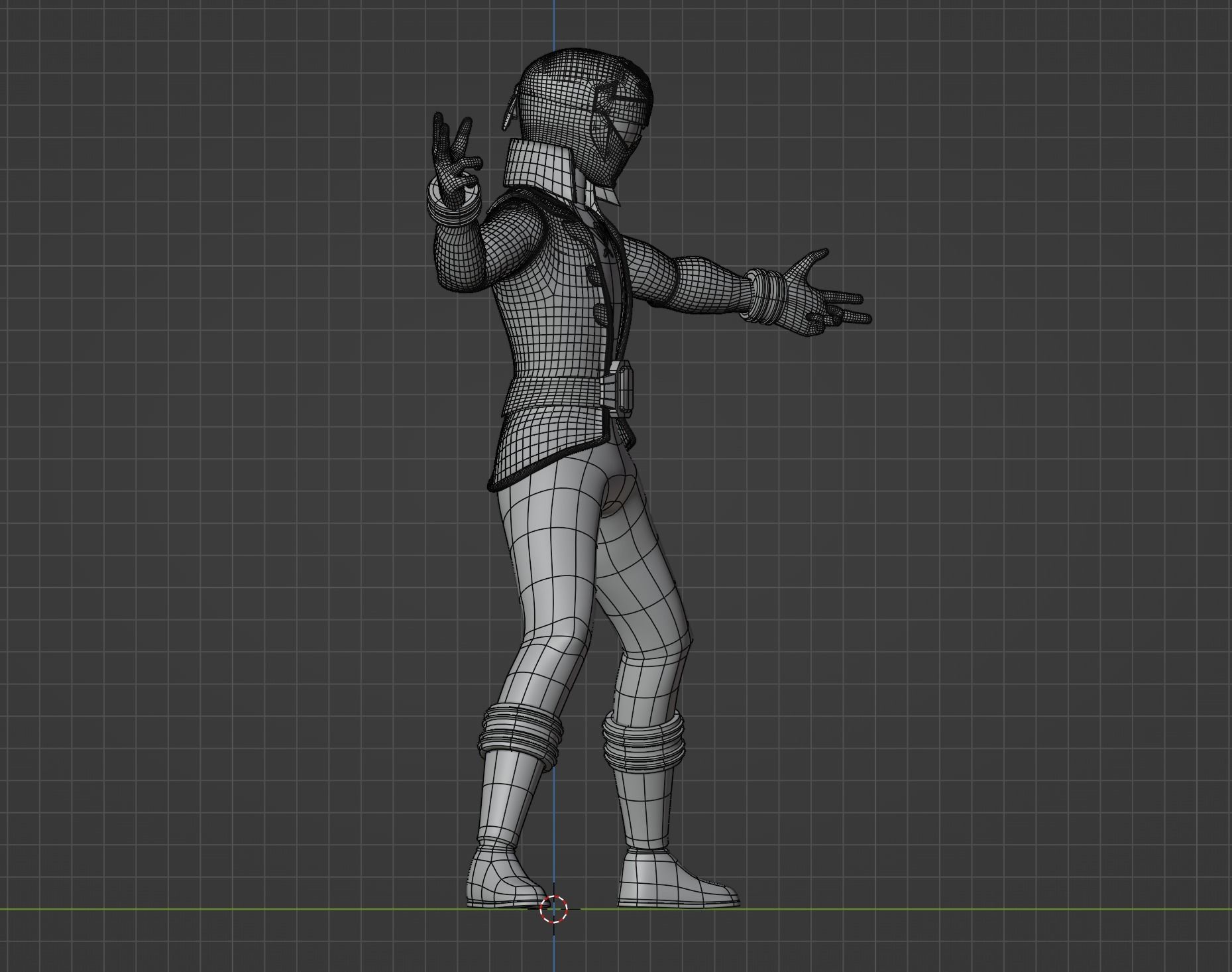 Silver Pirate Ranger - Power Rangers Pirates 3D model rigged | CGTrader