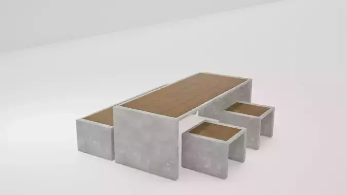 Marina Bench Set - Stoll Table 