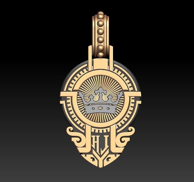 jesus pendant 3D print model_3