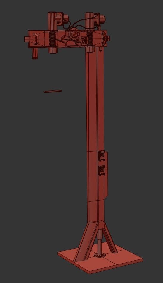 Ropeway Transport Low-poly 3D model_24