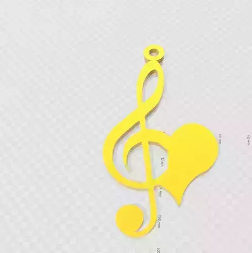 Musical note Sol key earrings