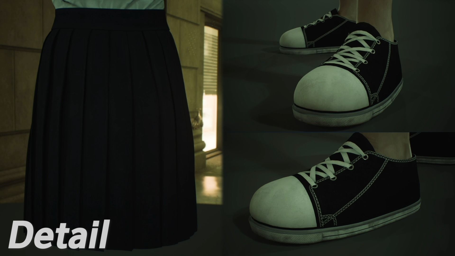 Asian School Girl - Game Ready UE5 Low-poly 3D model_7