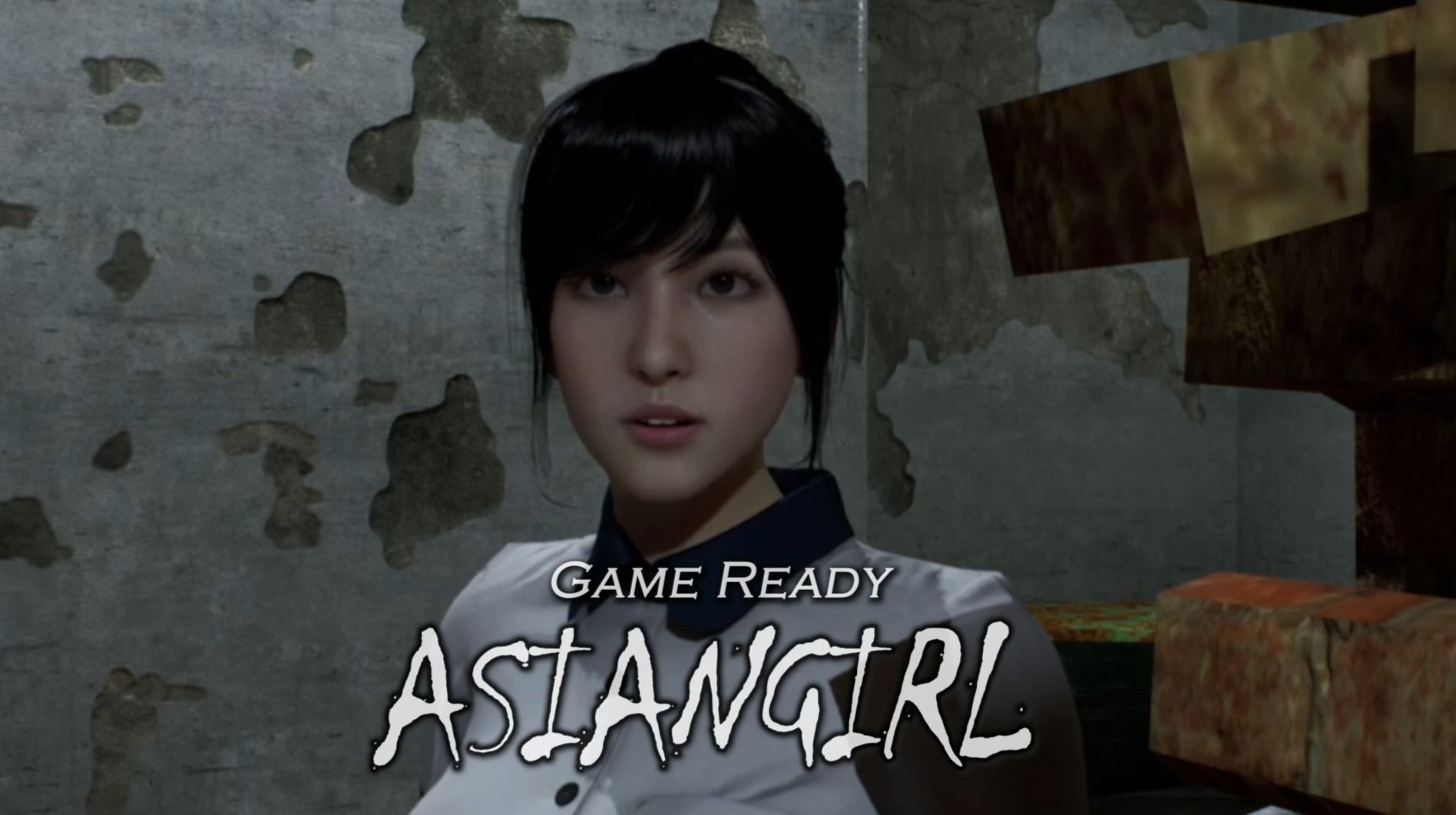 Asian School Girl - Game Ready UE5 Low-poly 3D model_2