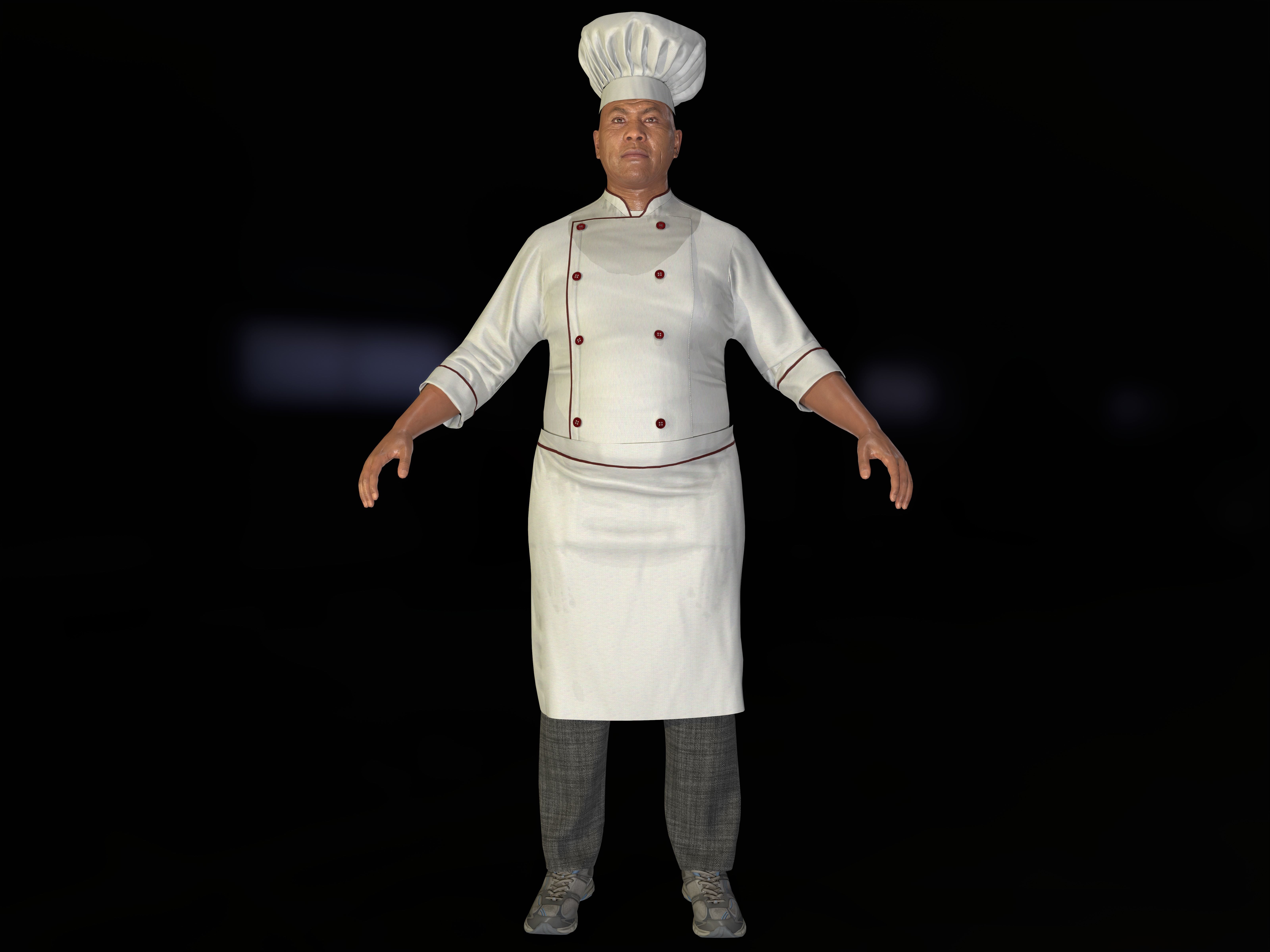 Master Chef with High-Quality 3D Models 3D model_1