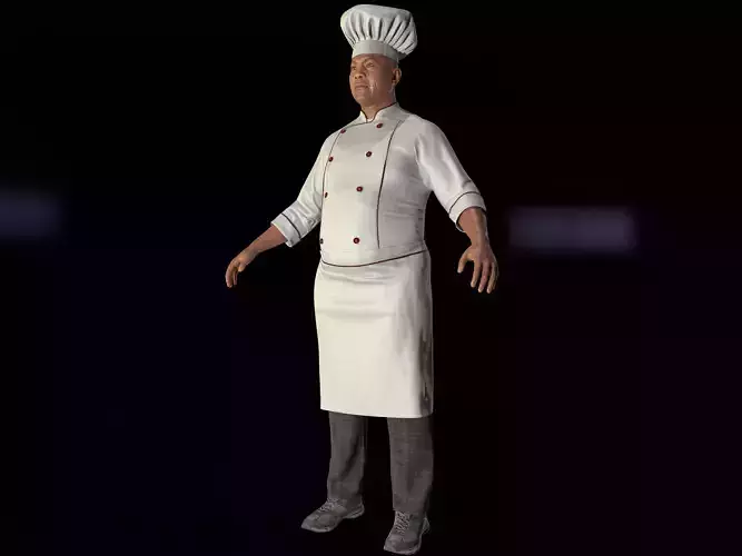 Master Chef with High-Quality 3D Models 3D model